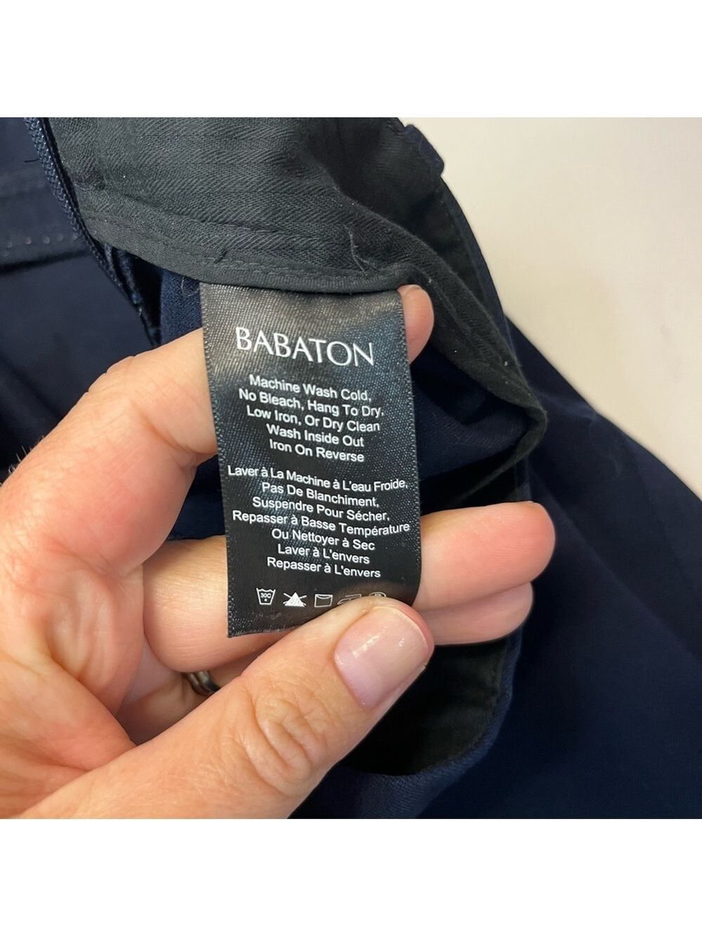 Aritzia Babaton Ellis Pants Navy, Bi-Stretch, size 2 - Picture 12 of 16